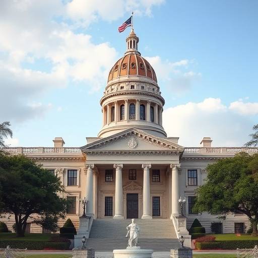 Image of the Texas State Capitol representing governing law