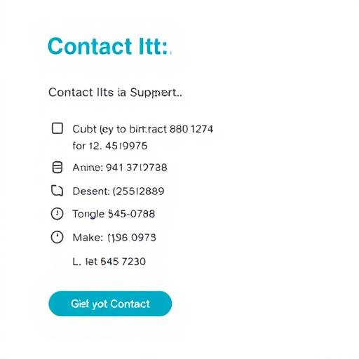 Image representing contact information and customer support